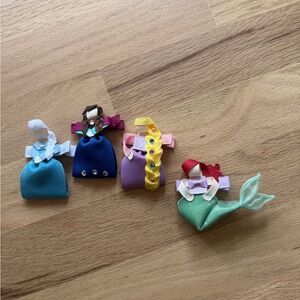 Disney Princess Colorful Hair Bow Set